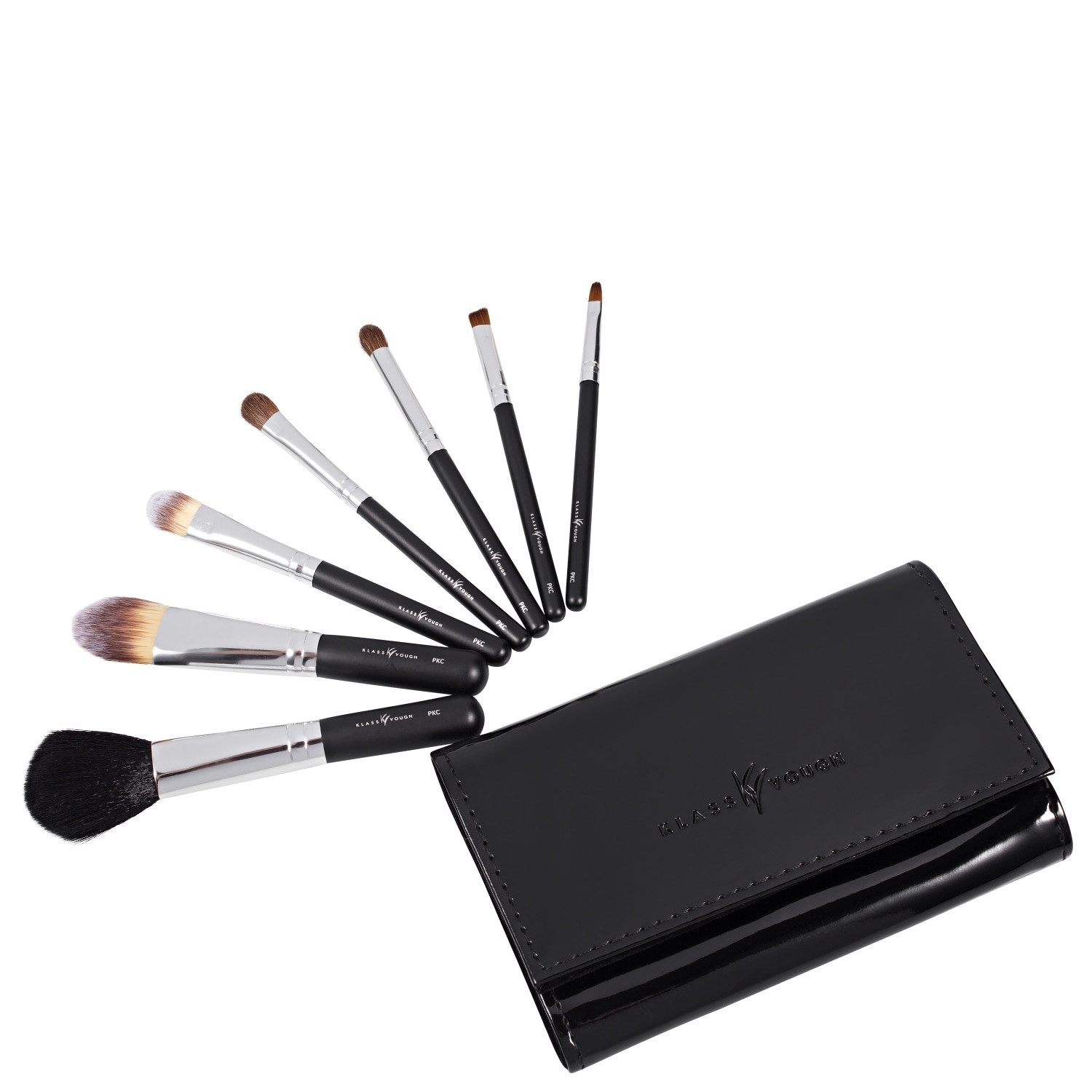 Kit de Pincéis Klass Vough Pocket Classic Preto 7un | Beautybox (BR)