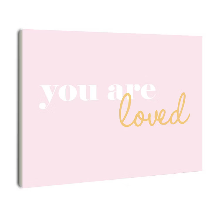 You Are Loved On Pink Background Wall Plaque Art (10"x15"x0.5") - Stupell Industries | Target