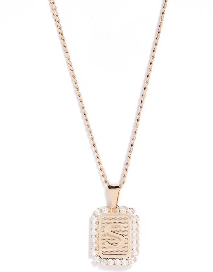 Bracha Royal Initial Card Necklace | Nordstrom | Nordstrom