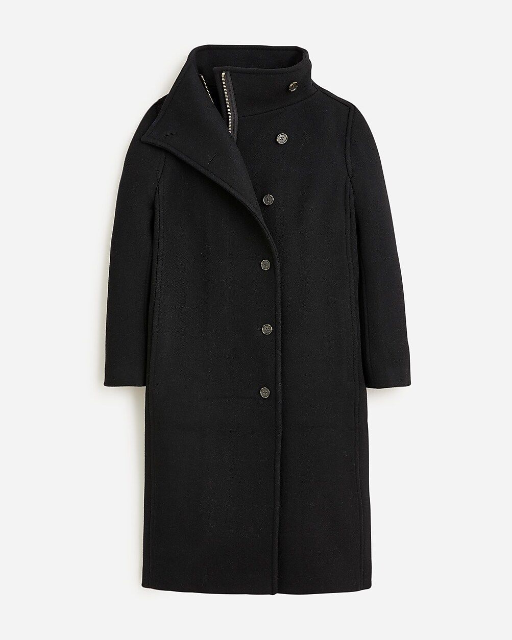 Long villa coat in Italian stadium-cloth wool blend | J.Crew US