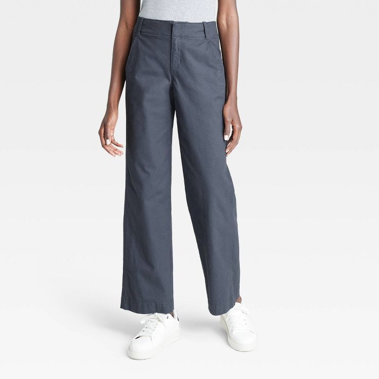 Women's Mid-Rise Relaxed Straight Leg Chino Pants - A New Day™ | Target