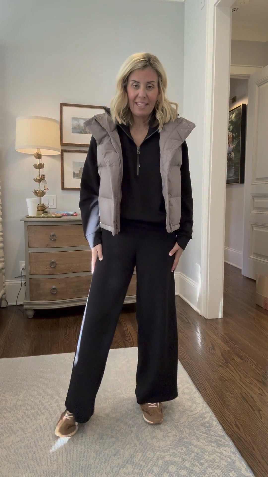 A classic of all classics with these wide leg (s petite) and half zip (xs) and the vest (size 2) takes it from worn to styled!

#LTKmomlife #LTKootd #LTKdayinmylife