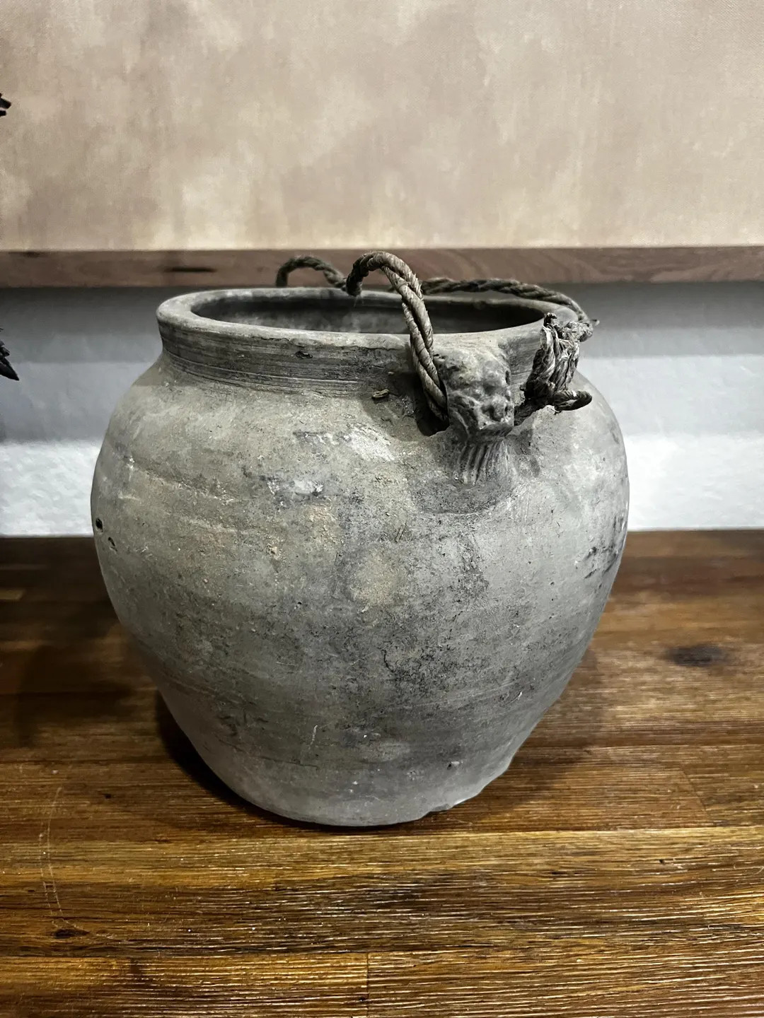 Vintage Clay Pot With Handles Lion Carving - Etsy Canada | Etsy (US)