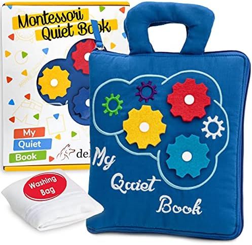 deMoca Quiet Book Montessori Toys for Toddlers – Travel Toy, Preschool Learning – Educational Toy wi | Amazon (US)