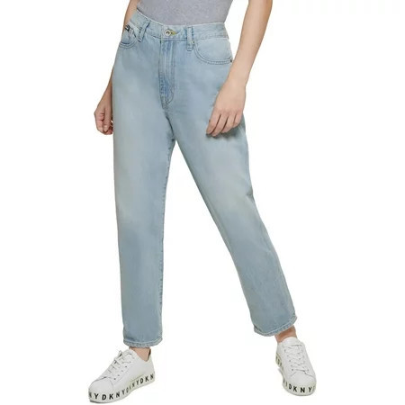 DKNY Jeans Womens Foundation Dark Wash Denim Comfort Fit Ankle Jeans | Walmart (US)