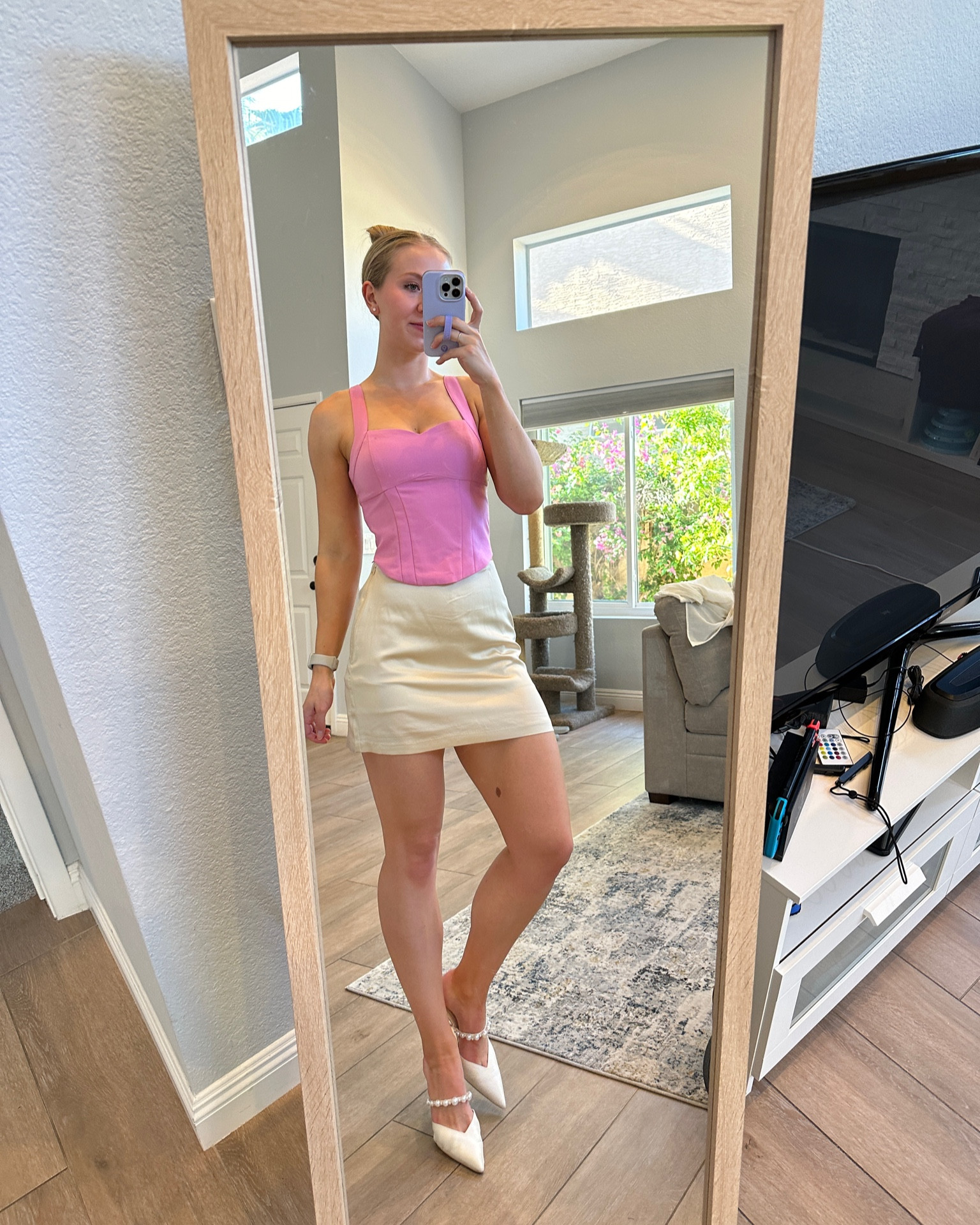 Small top and bottom, size 8 shoes
Top is old Abercrombie, no longer available 