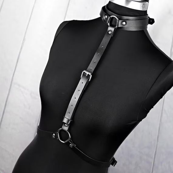 Astaroth - Belt, PU Leather, Adjustable Harness, Suspender, Belt, Buckle Belt, Gothic Harness | Etsy (US)