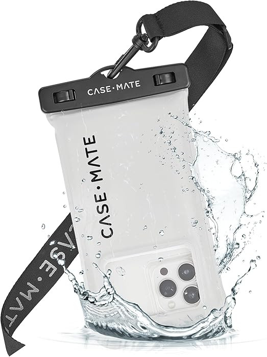 Case-Mate IP68 Waterproof Phone Pouch - Floating Waterproof Phone Case with Crossbody Lanyard - B... | Amazon (US)