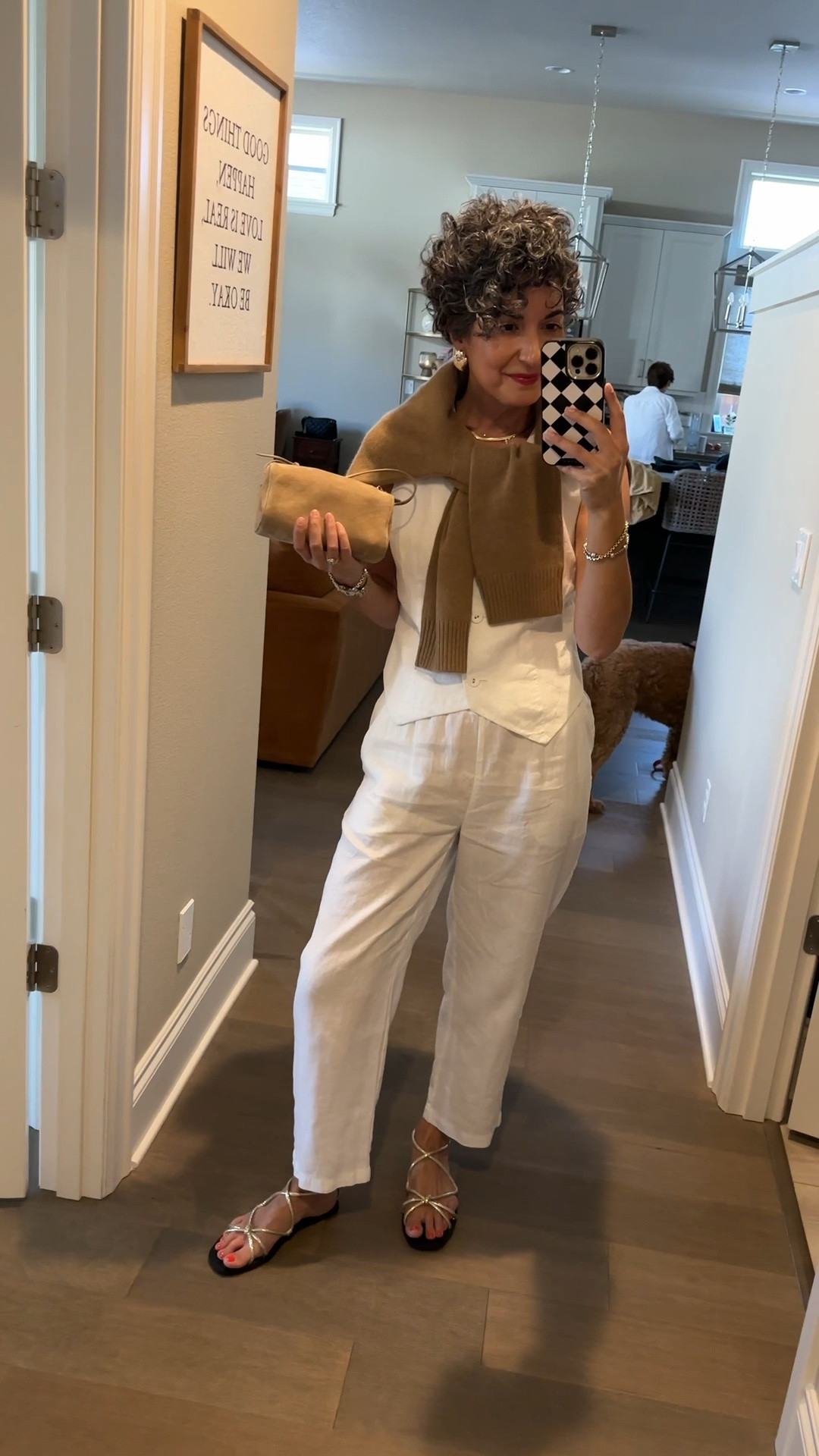 Friday OOTD - wearing a small in vest and medium in pants. Sandals are older so I linked similar! 🤍

#LTKootd #LTKgrwm