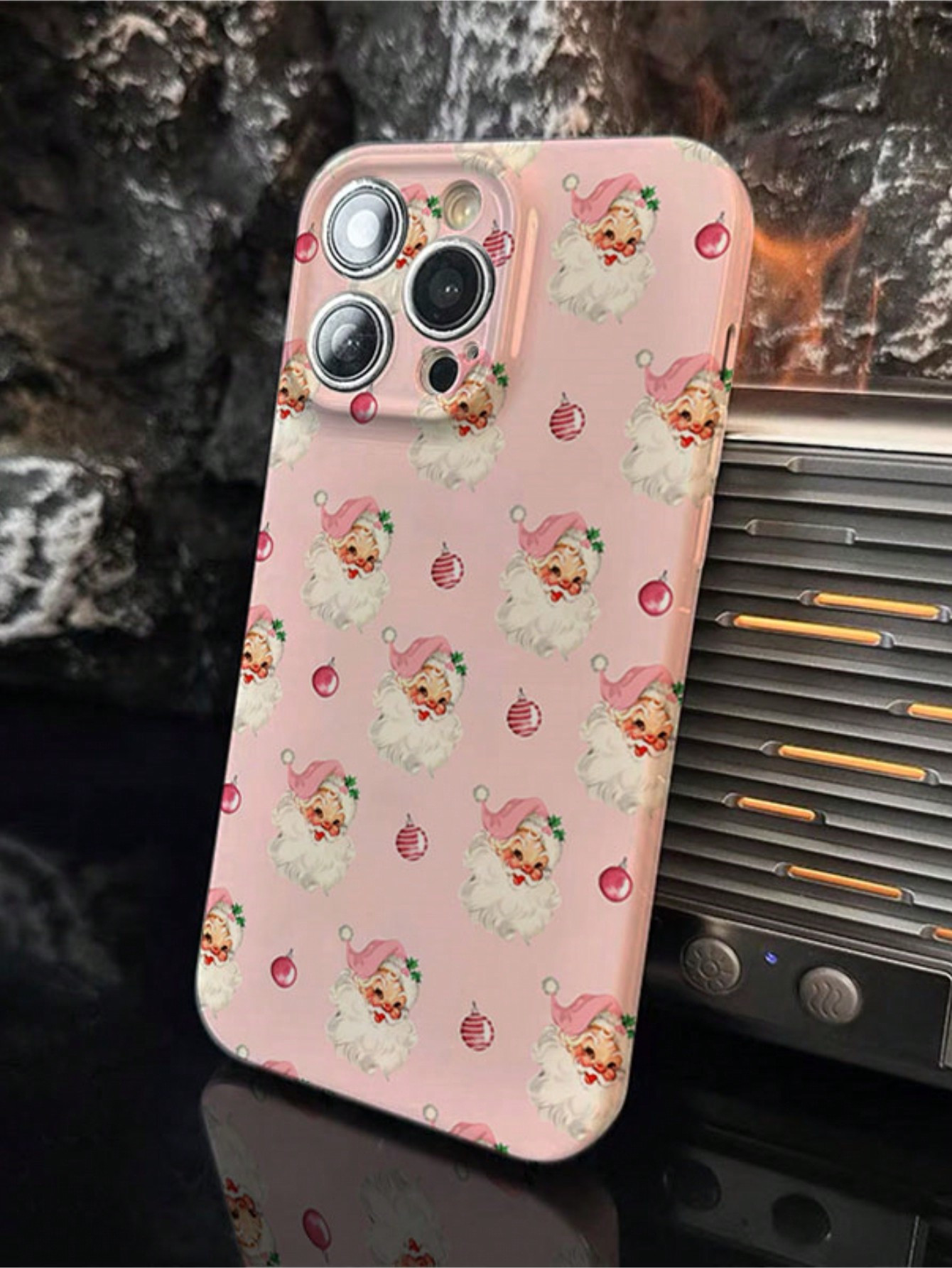 Santa Claus Christmas Phone Case Compatible With IPhone 16 Pro Max 15 Plus 14 Pro 13 12Mini 11 X ... | SHEIN