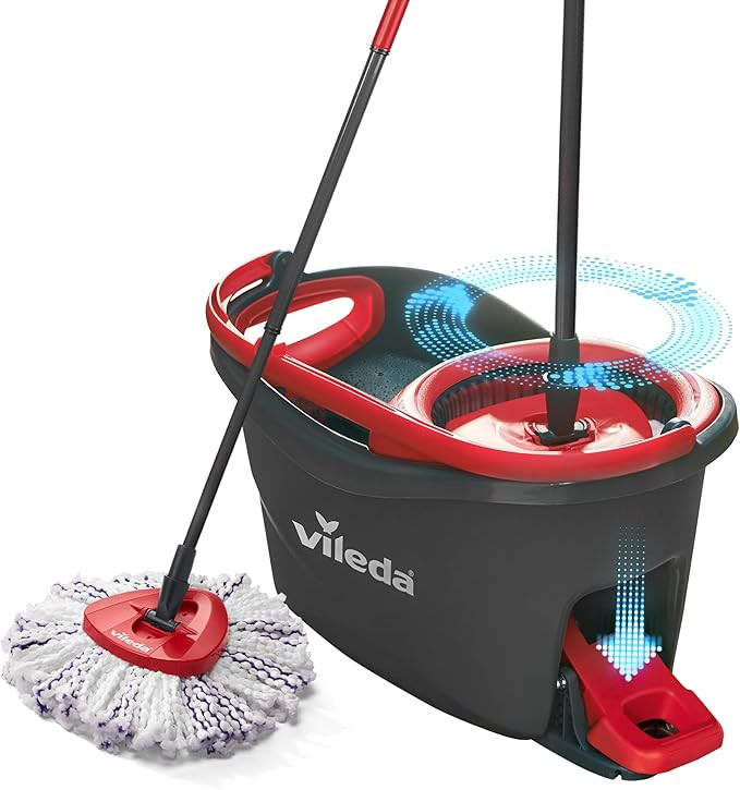 Vileda Turbo 3en1 - Kit Complet Lavage Sol, Manche télescopique 85-123 cm, Balai à système Rot... | Amazon (FR)