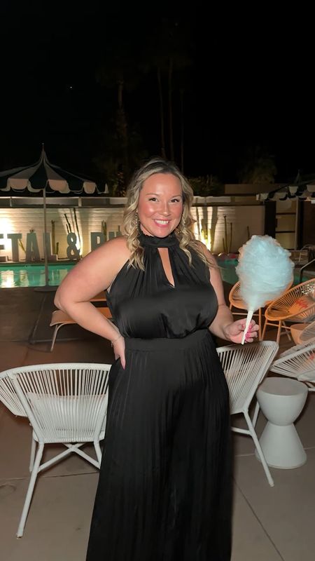 Palm Springs dinner outfit 
Petal & Pup wide leg jumpsuit size Medium I sized down 
Use code STYLENRIGHT30 through March 19th. (STYLENRIGHT20 after that) 
Wedding guest outfit idea 

#LTKFind #LTKstyletip #LTKcurves