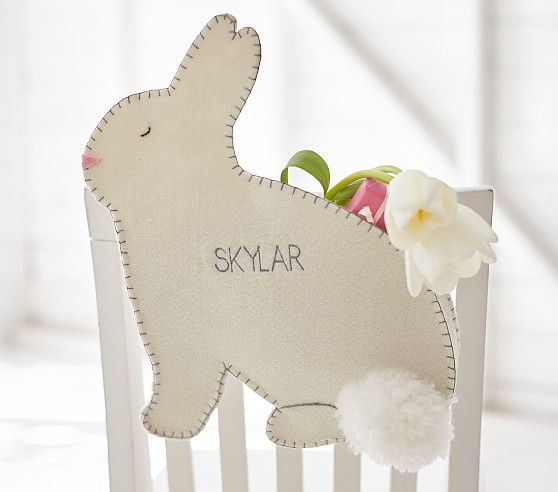 White Bunny Chairbacker | Pottery Barn Kids