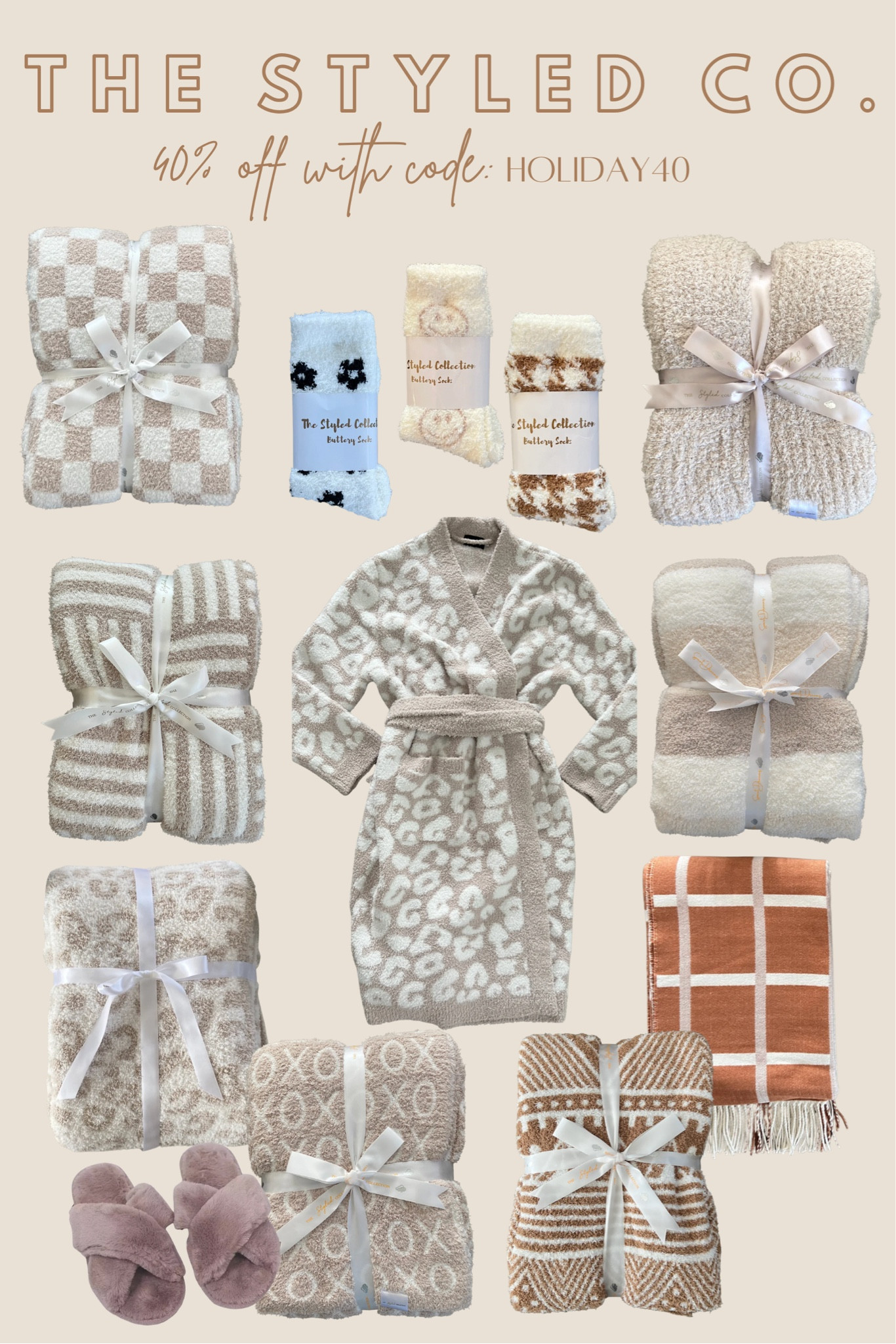 The styled collection, the styled co, blankets, gifts for her, gifts for mom, gifts for in laws 

#LTKSeasonal #LTKunder50 #LTKunder100