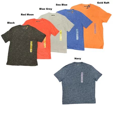 Greg Norman Men s Casual Crew-Neck Heathered Short Sleeve T-Shirt (Black L) | Walmart (US)
