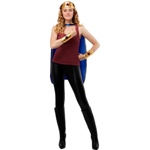 Adult DC Comics Wonder Woman Halloween Costume Apparel Set One Size | Target