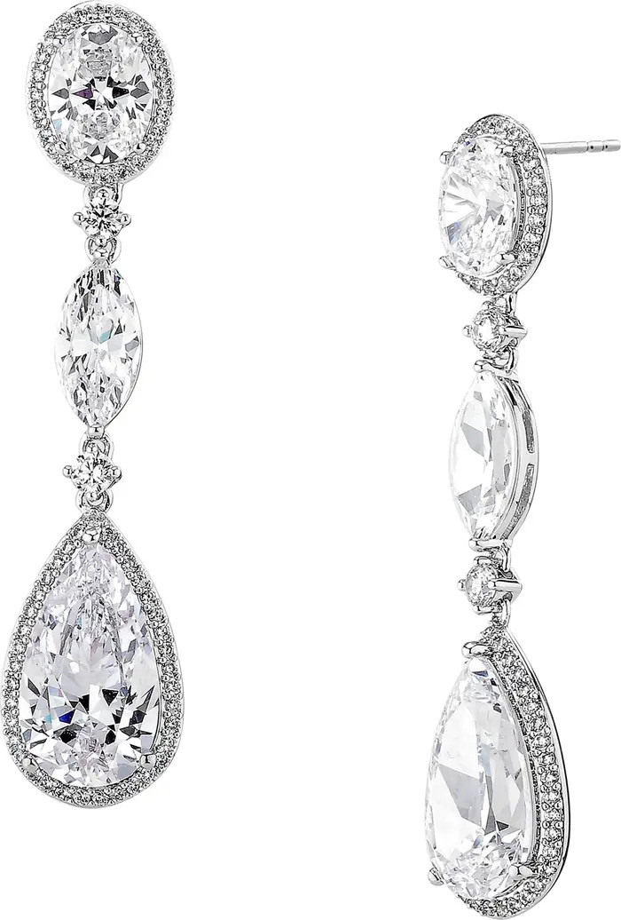 Cubic Zirconia Teardrop Earrings | Nordstrom