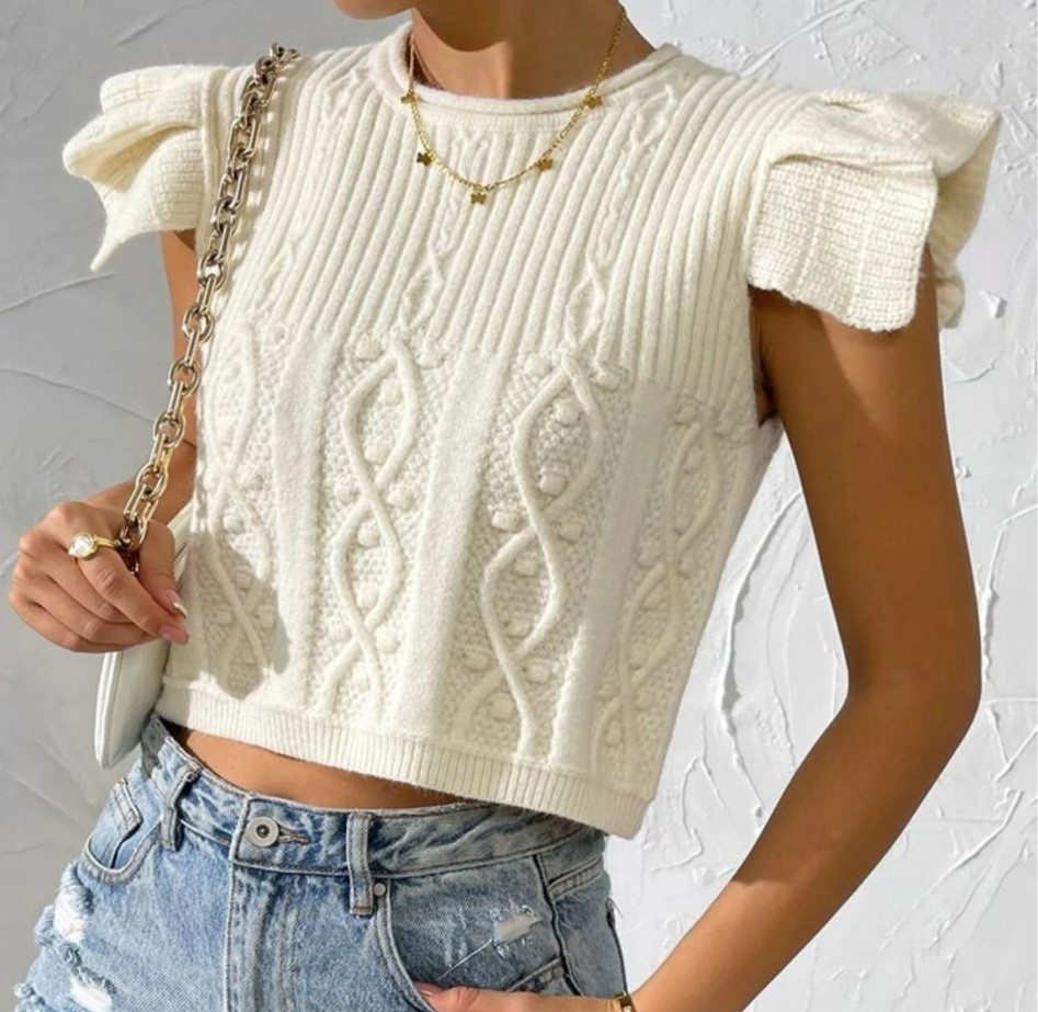Flutter Sleeve Sweater
