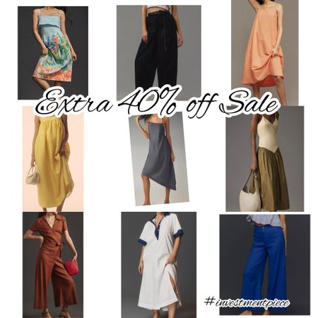 Dresses from day to elevated. On trend pants from barrel to linen. Everything an extra 40% off sale @anthropologie #investmentpiece 

#LTKSummerSales #LTKSeasonal #LTKStyleTip