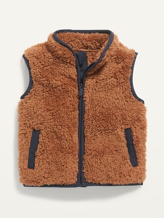 Unisex Sherpa Zip Vest for Baby | Old Navy (US)
