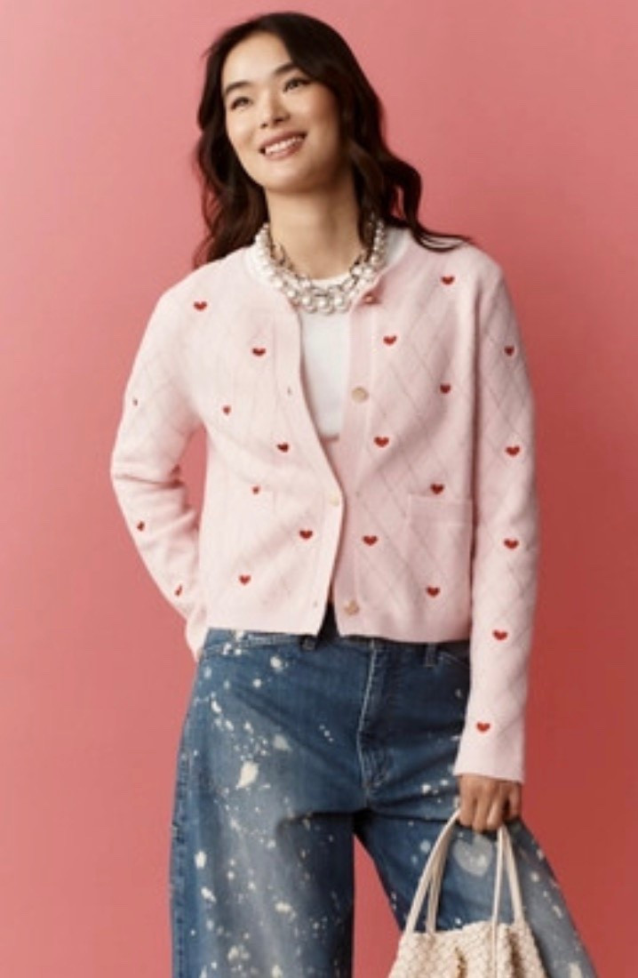 NVLT Heart sweater cardigan ❤️

#LTKgrwm #LTKValentine #LTKootd