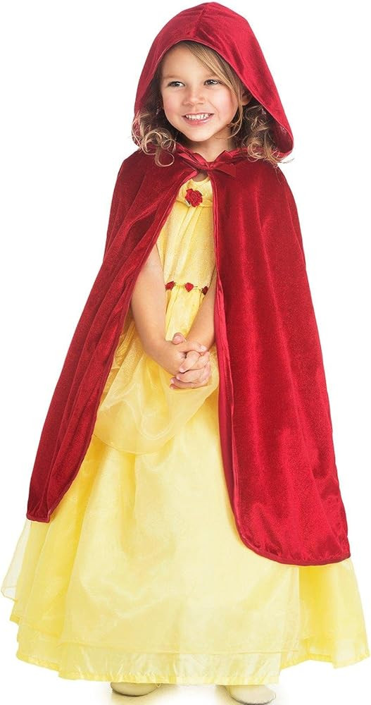 Little Adventures Traditional Hooded Princess Cloaks (Red, S/M Age 1-5) - Machine Washable Child ... | Amazon (US)