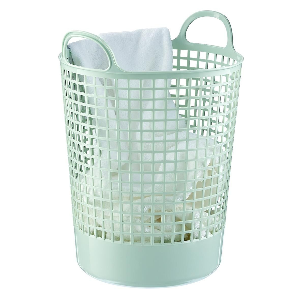 Like-It Mint Round Eco-Plastic Laundry Basket | The Container Store
