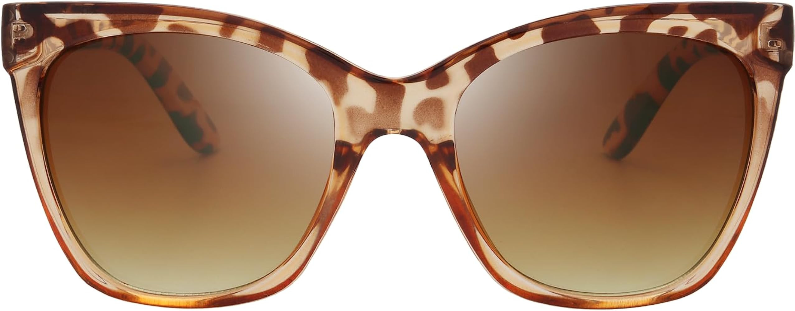 The Fresh Women's Polarized Fashion Tip Pointed Cateye Sunglasses - Gift Box Package | Amazon (US)