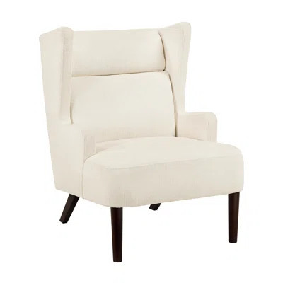 Fashionable Chenille Wingback Chair, Plywood Construction, Home Decor Upholstery, Stable Frame For Living Space | Wayfair North America