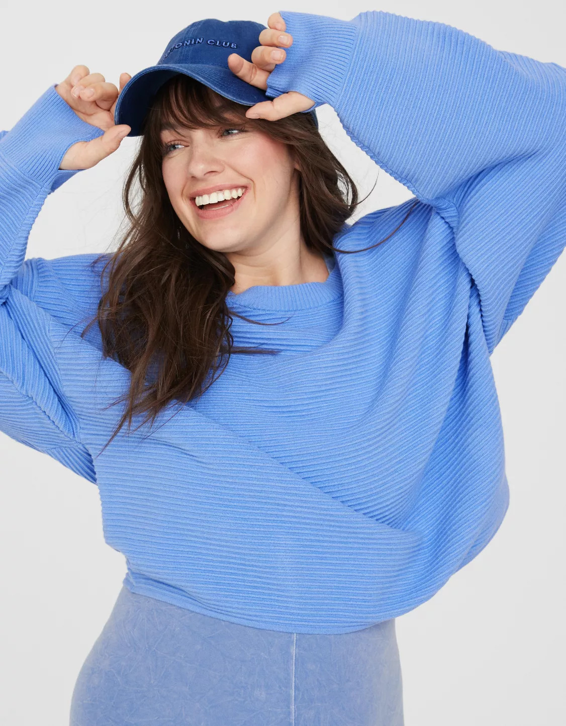 OFFLINE By Aerie Home Stretch Drop Sleeve Sweater | Aerie