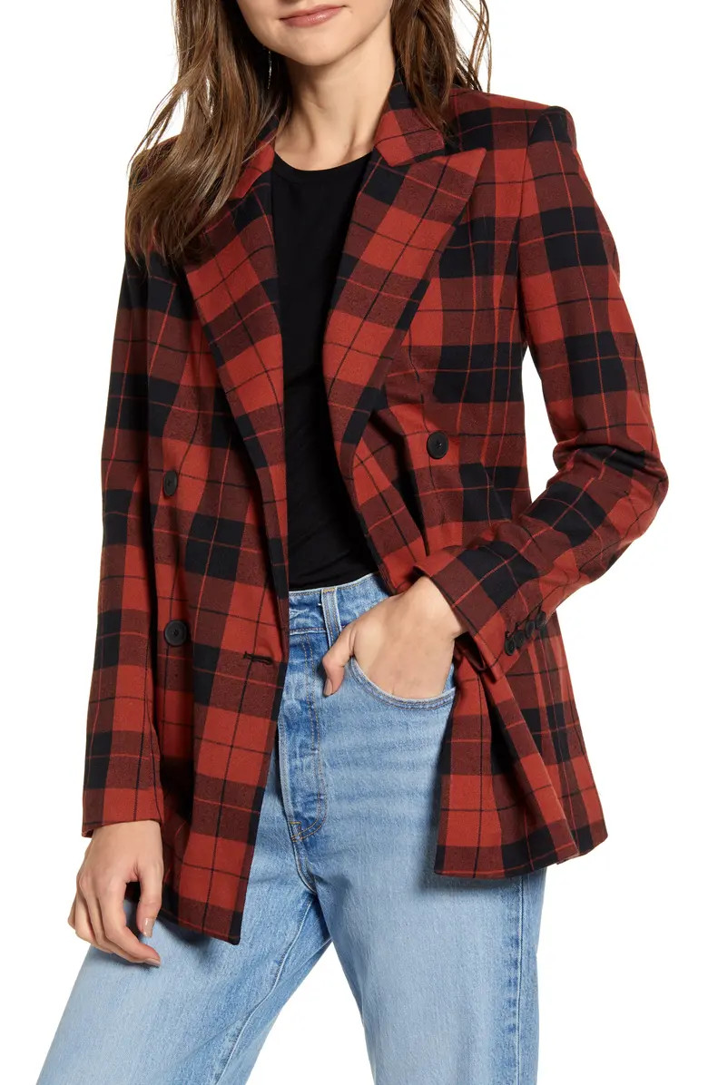 Double Breasted Plaid Blazer | Nordstrom