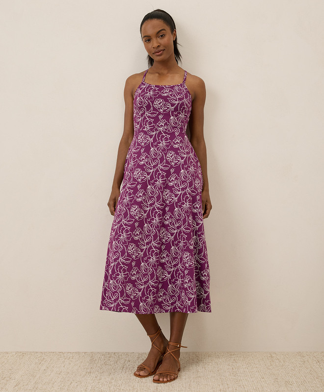 Women’s Fit & Flare Midi Dress made with Organic Cotton | Pact | Pact Apparel