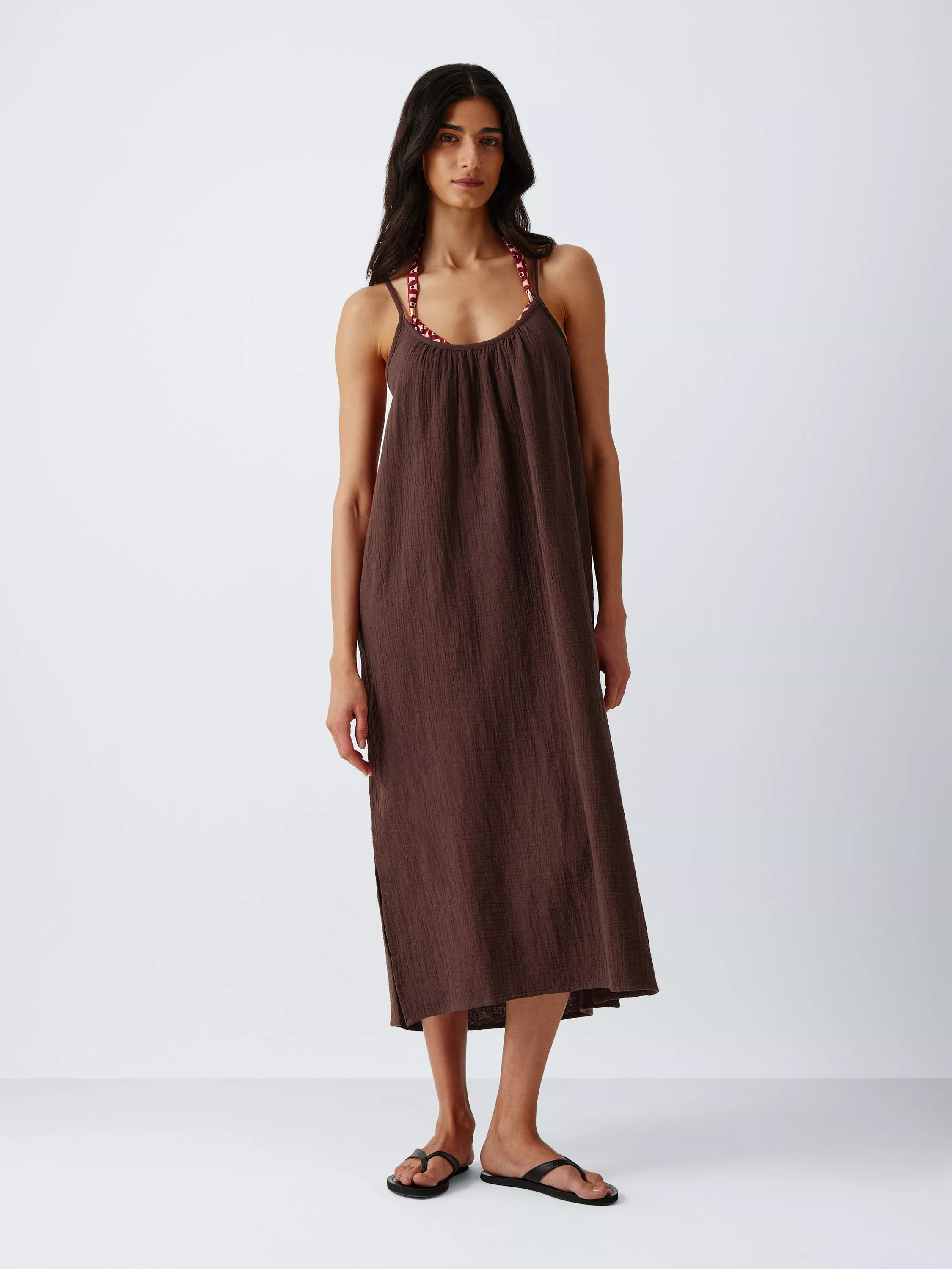 John Lewis Cheesecloth Cami Midi Beach Dress | John Lewis (UK)