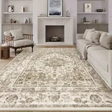 WIPONKEN 6x9 Area Rugs for Living Room Bedroom Dining Room Office Farmhouse, Machine Washable Non... | Walmart (US)