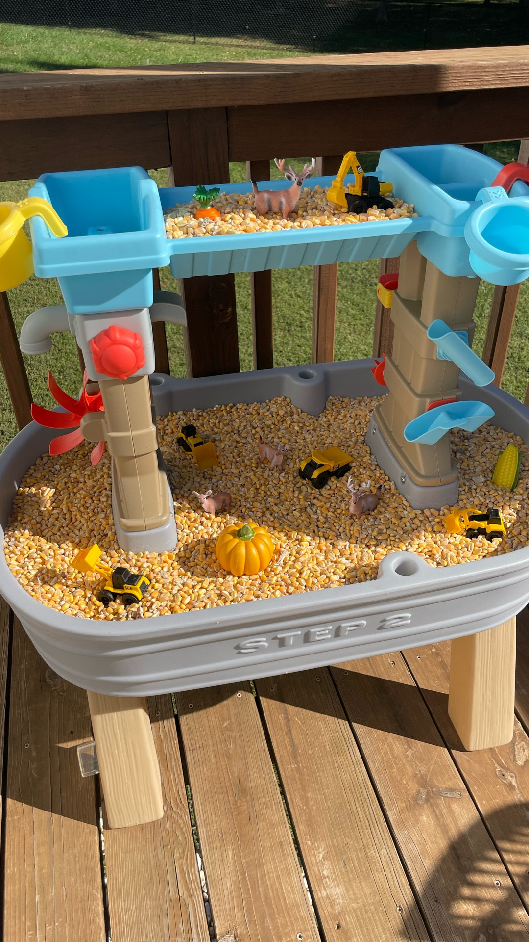 POV: your toddler’s water table just got a fall makeover 🍁✨ Who needs a sensory bin when you can have a full-blown mini pumpkin patch with corn, deer & diggers? 👩‍👧‍👦

Moms, trust me—this is the easiest fall DIY you’ll actually enjoy cleaning up (well… kinda 🤪). Perfect for toddler sensory play, pretend play AND keeping them busy while you sip that pumpkin cream cold brew ☕🎃.

Would you try this?? 👇

#fallDIY #sensoryplayideas #toddleractivities #fallmomtips #easyDIYideas #momlifehack #fallbucketlist #cornsensorybin #falldecorideas #momhacks #toddlerplayideas #diymom #huntingislife #huntingseason 

#LTKFamily #LTKKids #LTKSeasonal