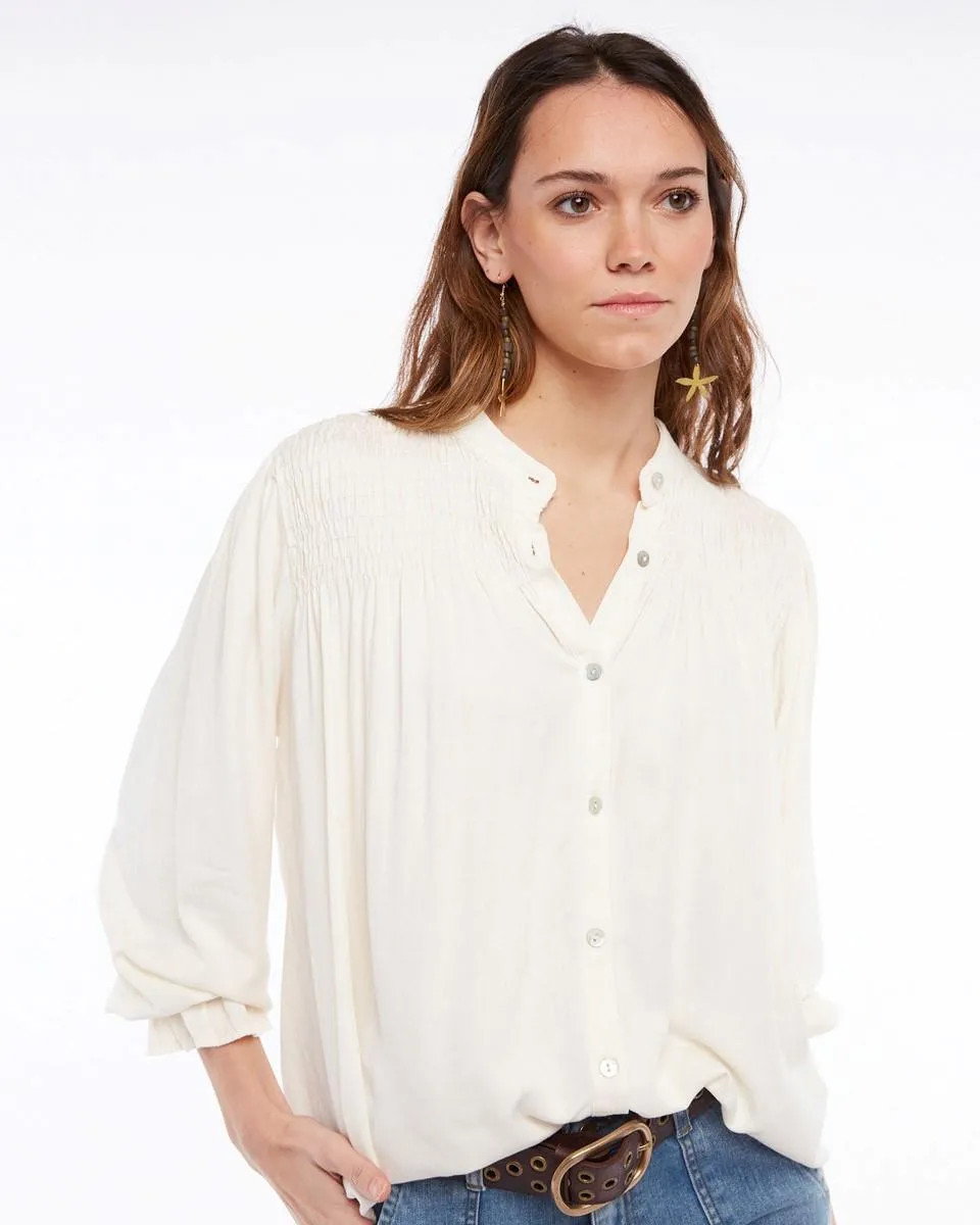 Blusa Nido De Abeja Blanco  renatta&go | Miravia | Miravia ES