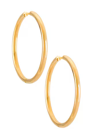 Ellie Vail Klara Medium Hoop Earring in Gold from Revolve.com | Revolve Clothing (Global)