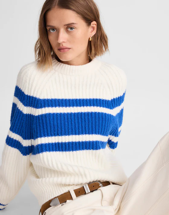 Raglan-Sleeve Sweater in Stripe | Madewell