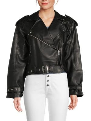 Cropped Moto Jacket | Saks Fifth Avenue OFF 5TH