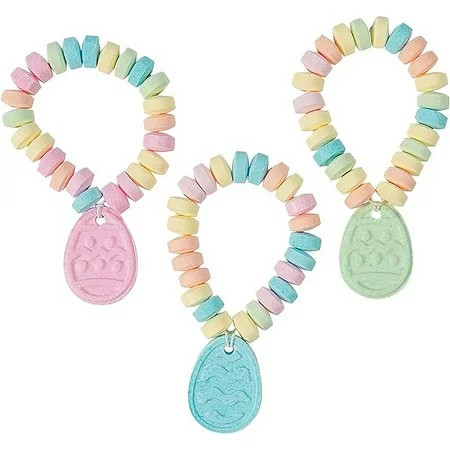 Fun Express Easter Egg Candy Bracelets (set of 12 Individually packaged) Easter Egg Filler and Basket Candy | Walmart (US)