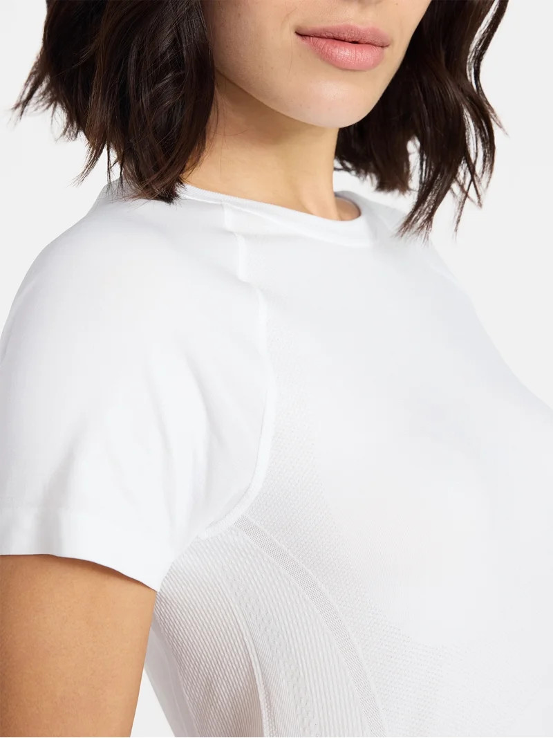 Avia Women's Seamless Tee with Short Sleeves, Sizes XS-XXXL | Walmart (US)