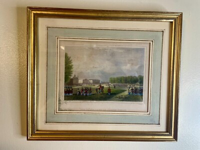 Antique Hand Colored Engraving "Vue Prise Dans Le Jardin Public" 19c by Rouargue | eBay US