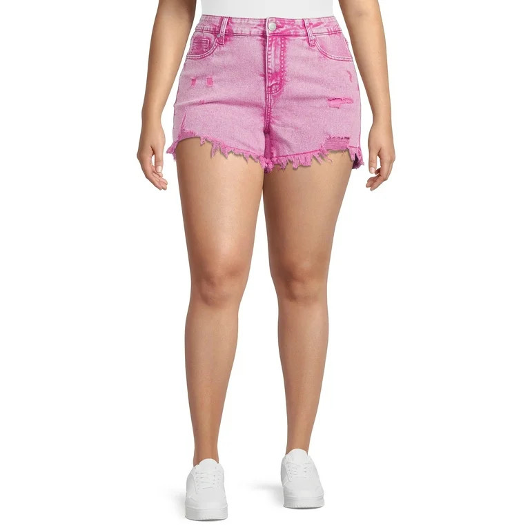 Celebrity Pink Juniors Plus Size Denim Shorts | Walmart (US)