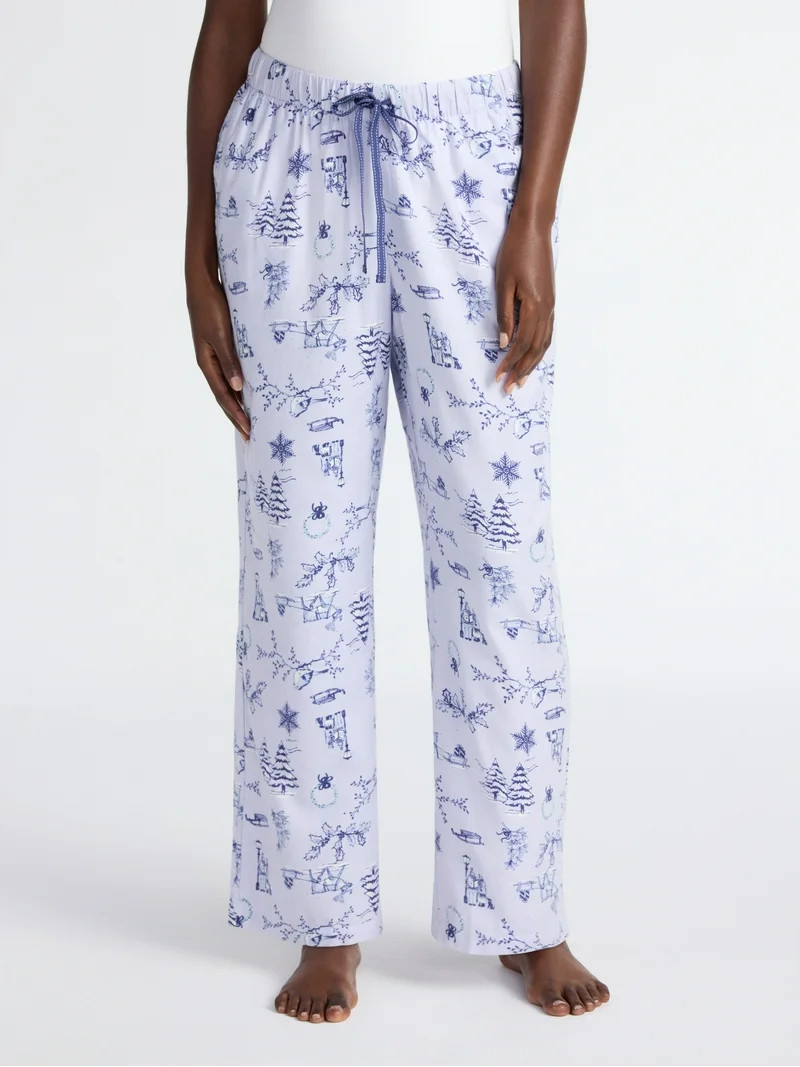 Joyspun Women's Flannel Sleep Pants, 30'' Inseam, Sizes XS-3X | Walmart (US)