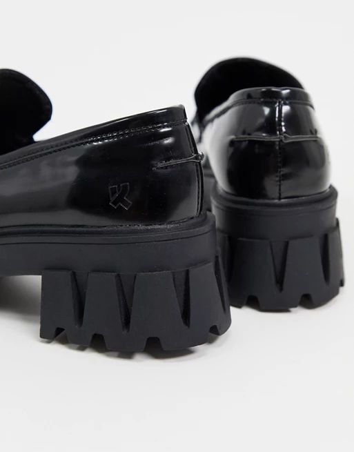 Koi Footwear - Gensai Cyber Punk - Grove loafers in zwart | ASOS (Global)