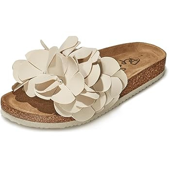 PepStep Slide Sandals for Women or Ladies Dressy Summer Casual, Cute Bow Tie Knot On Top Strap, C... | Amazon (US)