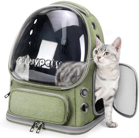 Cat Backpack Carrier, Breathable Cat Carrier Large Space Bubble Pet Backpack for Kitty Small Dog ... | Amazon (US)
