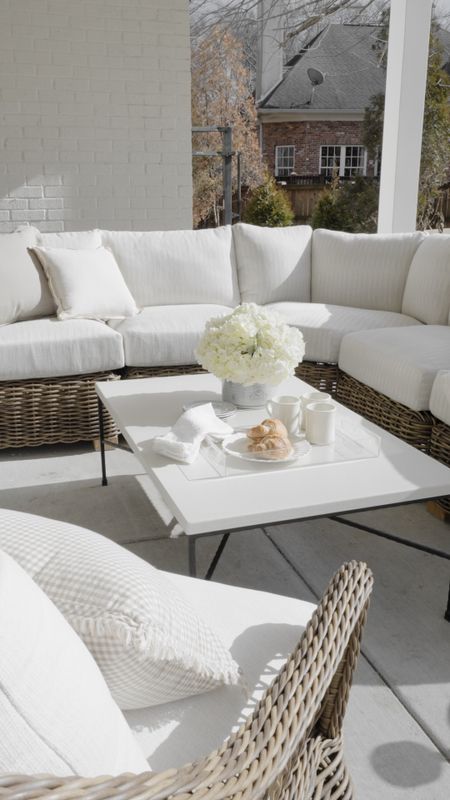 A luxurious porch layout that will have you wanting to sit outside by the fire all day long 

Patio season, spring patio sets, patio set, outdoor living, seasonal, home decor 

#LTKhome #LTKSeasonal