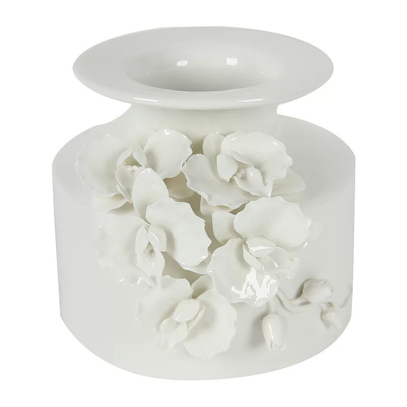 White Floral Vase | Kohl's
