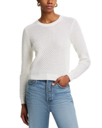 AQUA Long Sleeve Popcorn Stitch Sweater - Exclusive  | Bloomingdale's Women | Bloomingdale's (US)